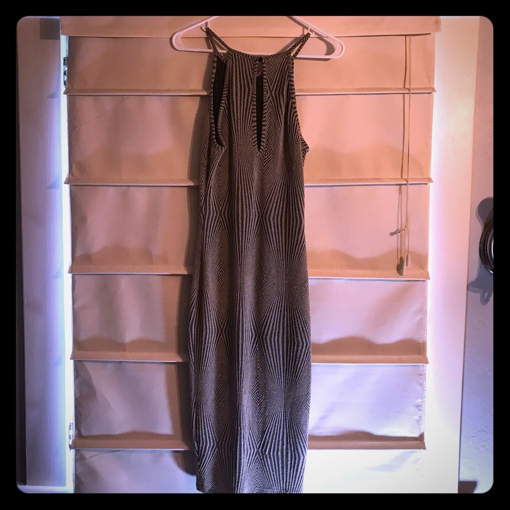 Silver patterned dress